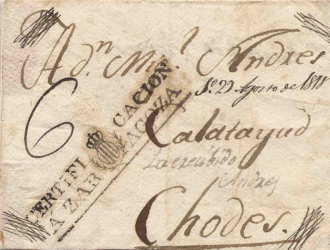 1818, certificado zaragoza